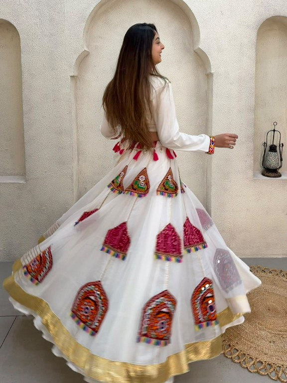 TEXTILEDEAL PRESENT READYMADE RAYON WITH WORK NAVRATRI SPECIAL LEHENGA CHOLI FOR EXPORT