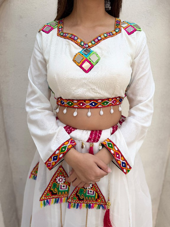 TEXTILEDEAL PRESENT READYMADE RAYON WITH WORK NAVRATRI SPECIAL LEHENGA CHOLI FOR EXPORT