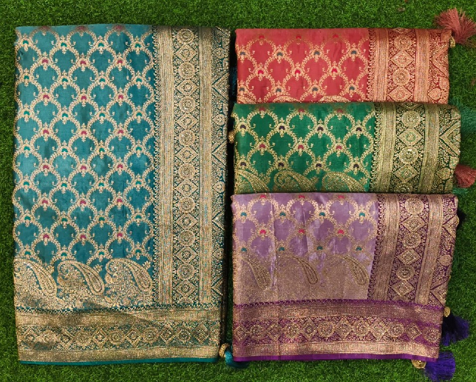 SAROJ PRIYAMILAN SATIN SAROSKI VOL 1 WHOLESALE HEAVY SATIN SILK FESTIVE WEAR INDIAN SAREES FOR WOMEN EXPORTER