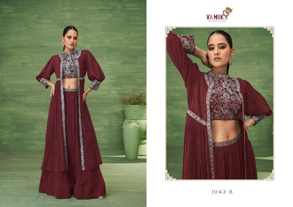 VAMIKA CELEBRITY VOL 5 GOLD WHOLESALE READYMADE PARTY WEAR INDO WESTERN DRESS FOR WOMEN ONLINE
