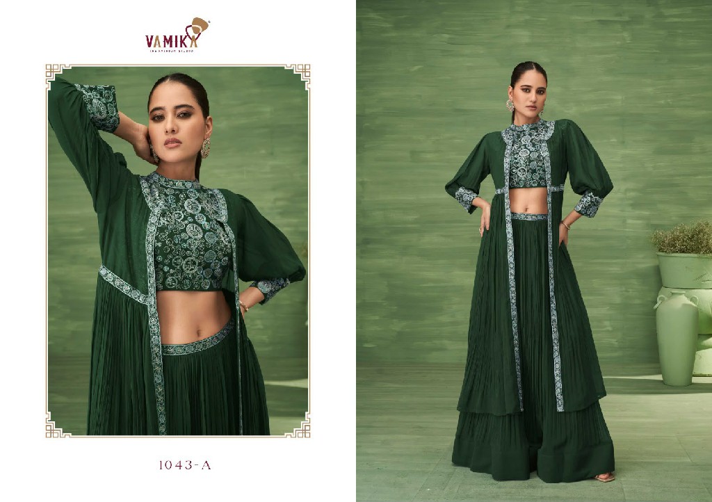 VAMIKA CELEBRITY VOL 5 GOLD WHOLESALE READYMADE PARTY WEAR INDO WESTERN DRESS FOR WOMEN ONLINE