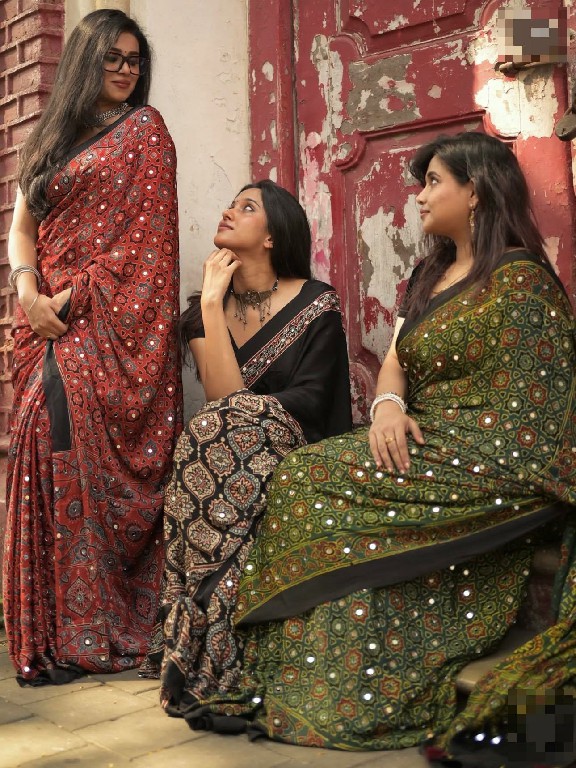 SUDHA LAUNCH GAJJI SILK HEAVY MIRROR WORK BEAUTIFUL INDIAN SAREES FOR WOMEN ONLINE