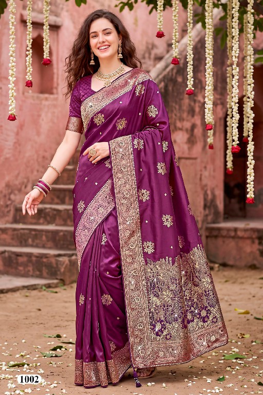 SAROJ ADVIKA SATIN SAROSKI VOL 1 WHOLESALE PURE SATIN SILK FESTIVE WEAR INDIAN SAREES FOR WOMEN EXPORTER