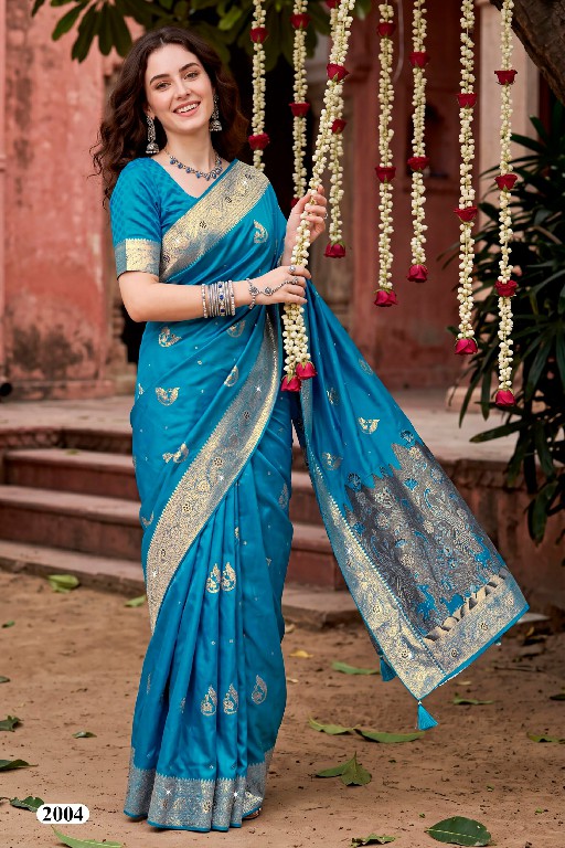SAROJ ADVIKA SATIN SAROSKI VOL 2 WHOLESALE PURE SATIN SILK FUNCTION WEAR INDIAN SAREES FOR WOMEN SUPPLIER