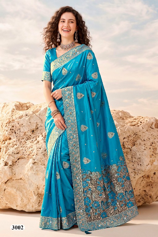 SAROJ ADVIKA SATIN SAROSKI VOL 3 WHOLESALE PURE SATIN SILK ETHNIC WEAR INDIAN SAREES FOR WOMEN ONLINE