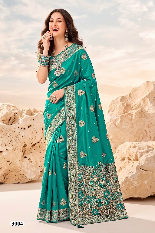 SAROJ ADVIKA SATIN SAROSKI VOL 3 WHOLESALE PURE SATIN SILK ETHNIC WEAR INDIAN SAREES FOR WOMEN ONLINE