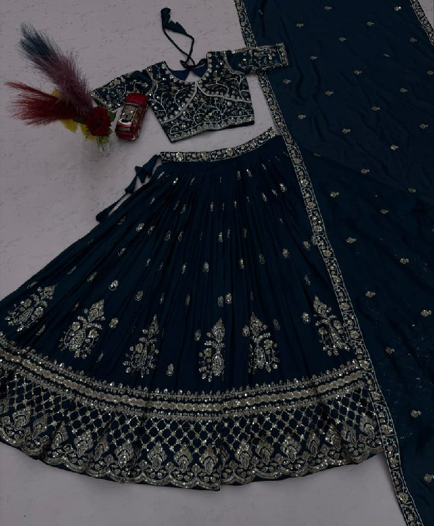 TAPI CREATION D.NO 348 WHOLESALE READYMADE VICHITRA SILK FESTIVE WEAR LEHENGA CHOLI FOR EXPORT