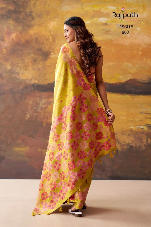 RAJPATH BLOSSOM WHOLESALE TISSUE ELEGANCE INDIAN SAREES FOR WOMEN ONLINE