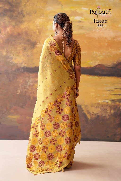 RAJPATH BLOSSOM WHOLESALE TISSUE ELEGANCE INDIAN SAREES FOR WOMEN ONLINE