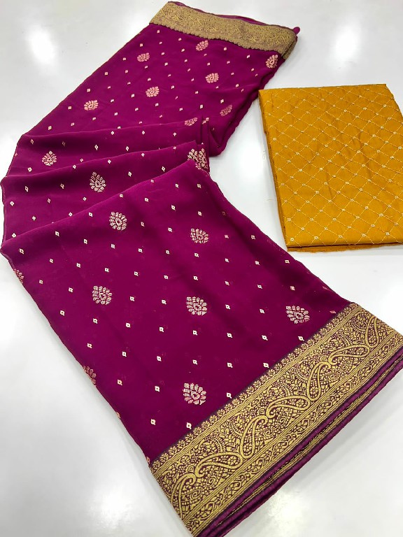 STAVAN DHWANI WHOLESALE HEAVY GEORGETTE FASHIONABLE INDIAN SAREES FOR WOMEN SUPPLIER