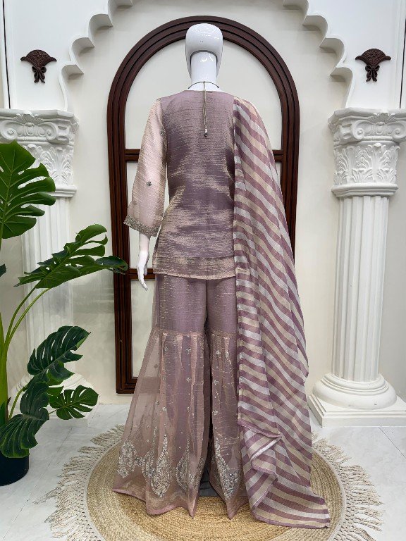 TEXTILEDEAL D.NO 6082 WHOLESALE READYMADE SALSA SILK PARTY WEAR TOP SHARARA WITH DUPATTA ONLINE