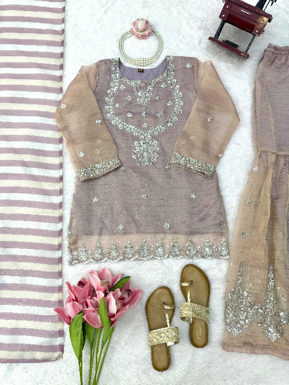 TEXTILEDEAL D.NO 6082 WHOLESALE READYMADE SALSA SILK PARTY WEAR TOP SHARARA WITH DUPATTA ONLINE