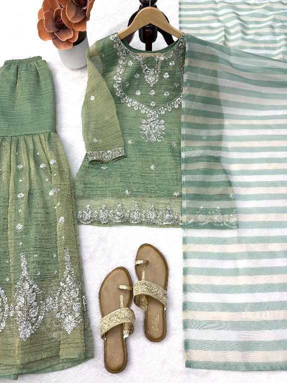 TEXTILEDEAL D.NO 6082 WHOLESALE READYMADE SALSA SILK PARTY WEAR TOP SHARARA WITH DUPATTA ONLINE
