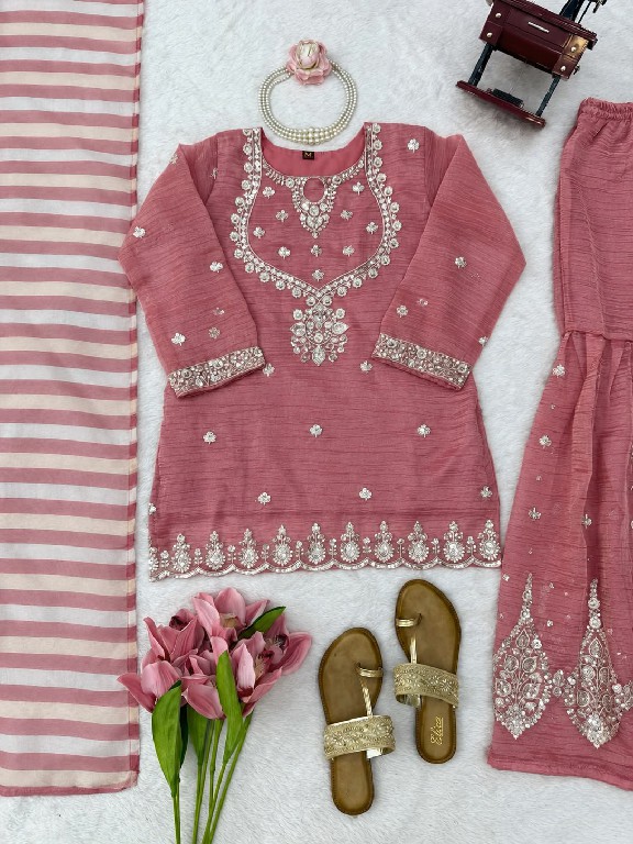 TEXTILEDEAL D.NO 6082 WHOLESALE READYMADE SALSA SILK PARTY WEAR TOP SHARARA WITH DUPATTA ONLINE