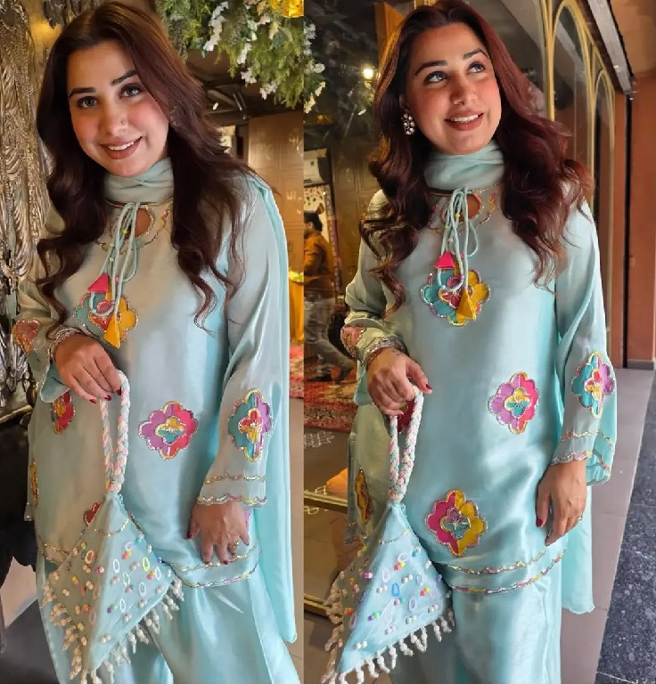 TEXTILEDEAL D.NO AAL-2156 WHOLESALE READYMADE CRAPE SILK BEAUTIFUL FARSHI SALWAR STYLE 3 PCS SUITS SUPPLIER