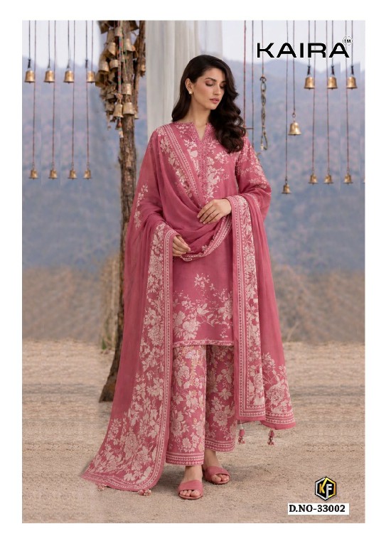 KEVAL FAB KAIRA VOL 33 WHOLESALE READYMADE HEAVY COTTON PRINTED KARACHI STYLE 3 PCS SUITS EXPORTER