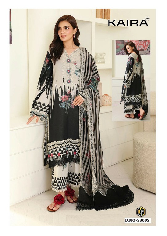 KEVAL FAB KAIRA VOL 33 WHOLESALE READYMADE HEAVY COTTON PRINTED KARACHI STYLE 3 PCS SUITS EXPORTER