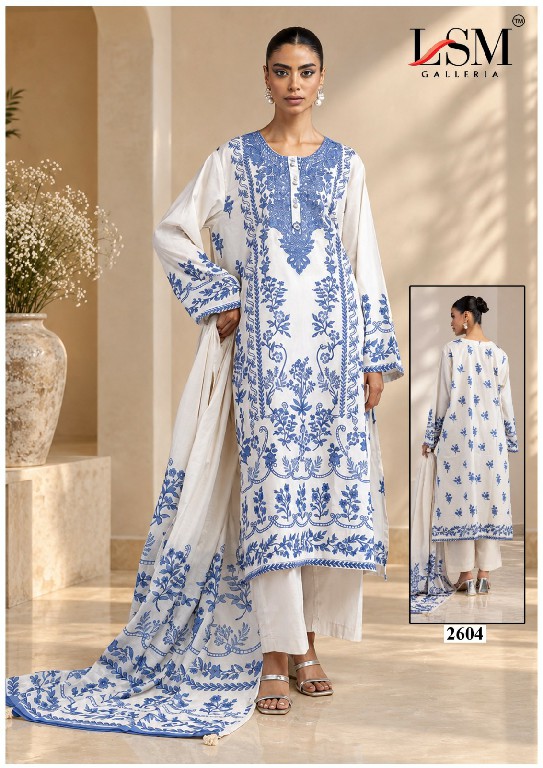 LSM GALLERIA PARIAN DREAM VOL 26 WHOLESALE READYMADE LAWN PRINTED LUXURIOUS 3 PCS SUITS SUPPLIER