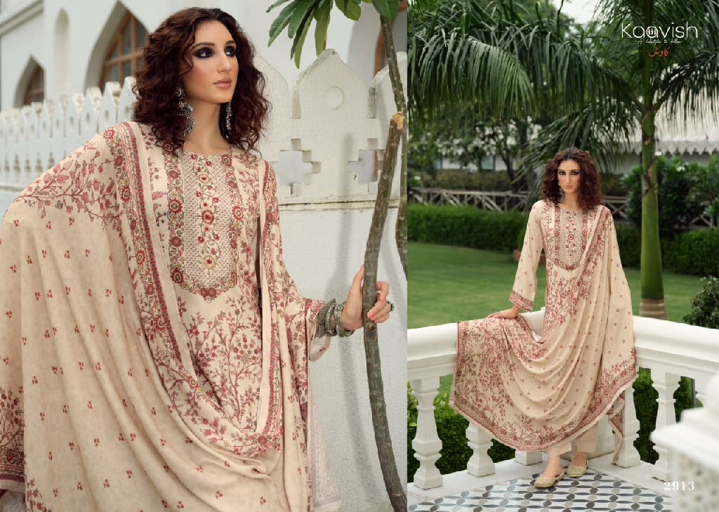 KAAVISH PAIGAAM WHOLESALE VISCOSE PASHMINA WINTER ELEGANT LOOK UNSTITCH SALWAR SUITS EXPORTER