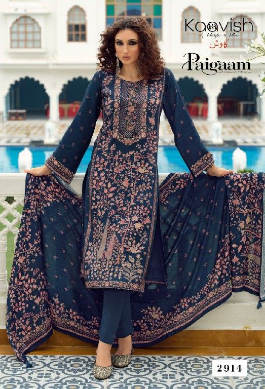 KAAVISH PAIGAAM WHOLESALE VISCOSE PASHMINA WINTER ELEGANT LOOK UNSTITCH SALWAR SUITS EXPORTER