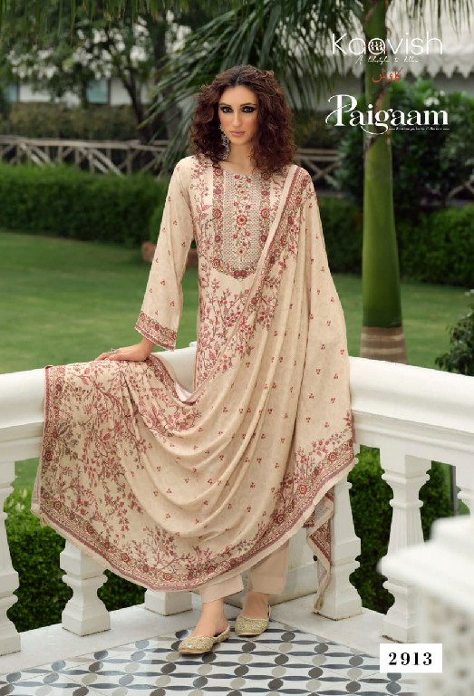 KAAVISH PAIGAAM WHOLESALE VISCOSE PASHMINA WINTER ELEGANT LOOK UNSTITCH SALWAR SUITS EXPORTER