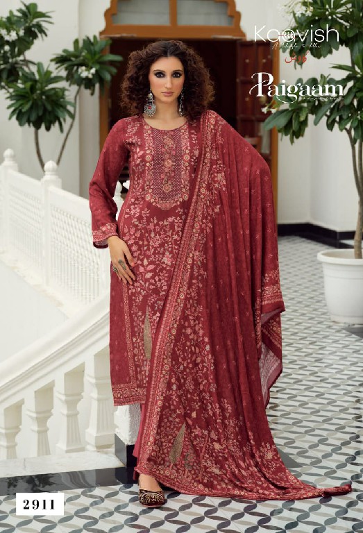 KAAVISH PAIGAAM WHOLESALE VISCOSE PASHMINA WINTER ELEGANT LOOK UNSTITCH SALWAR SUITS EXPORTER