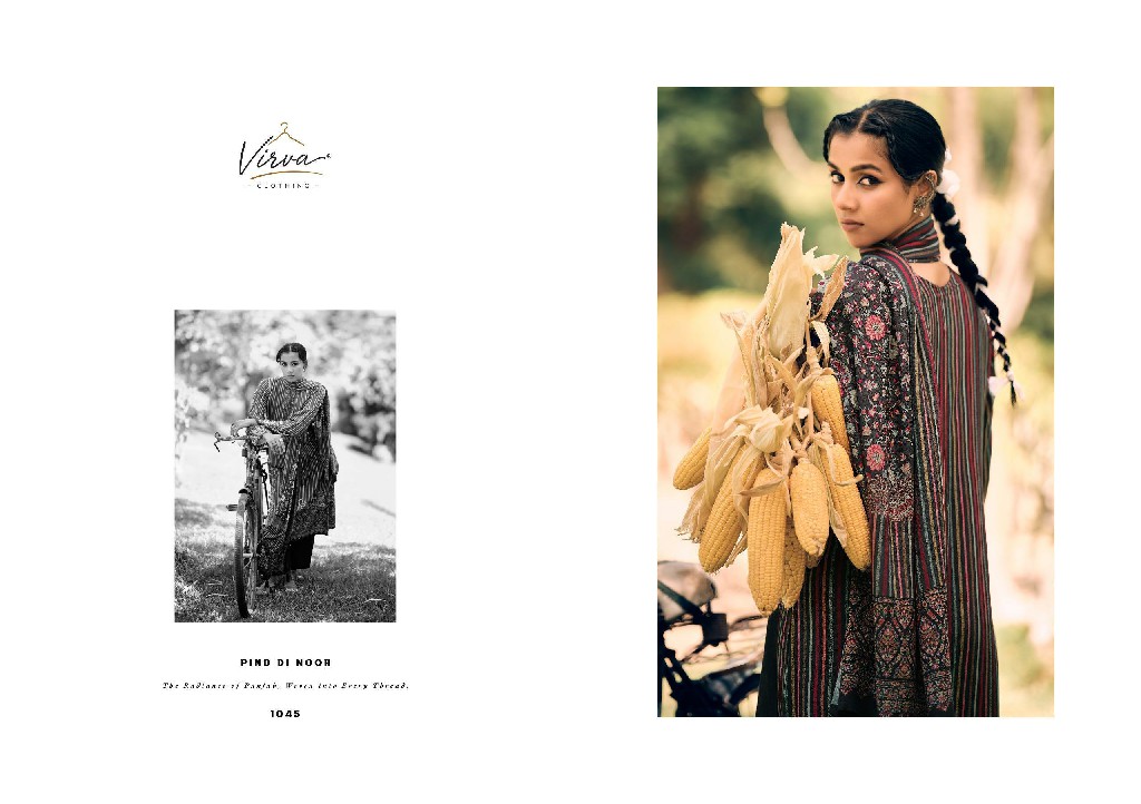 VIRVA PIND DI NOOR WHOLESALE VISCOSE PASHMINA WINTER LUXURIOUS UNSTITCH SALWAR SUITS SUPPLIER