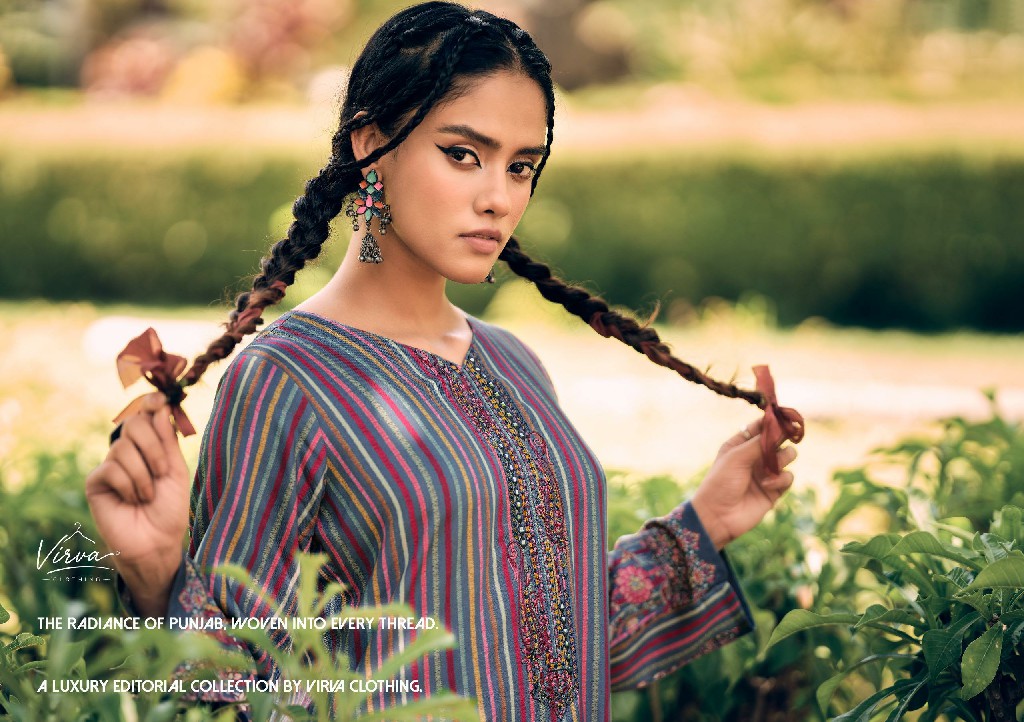 VIRVA PIND DI NOOR WHOLESALE VISCOSE PASHMINA WINTER LUXURIOUS UNSTITCH SALWAR SUITS SUPPLIER