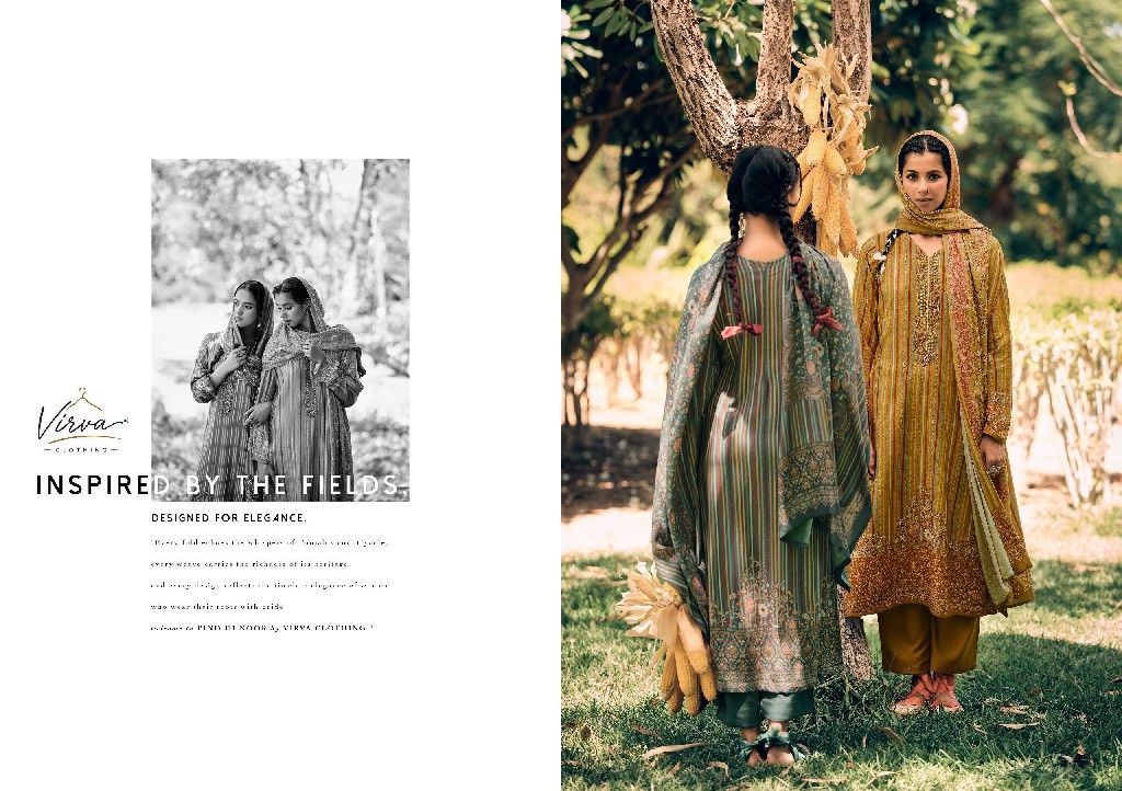 VIRVA PIND DI NOOR WHOLESALE VISCOSE PASHMINA WINTER LUXURIOUS UNSTITCH SALWAR SUITS SUPPLIER