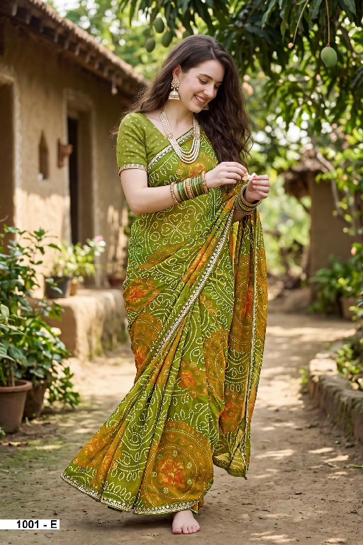 VALLABHI PRINTS MANSI WHOLESALE BANDHANI PRINT PRETTY LOOK SAREES FOR WOMEN ONLINE