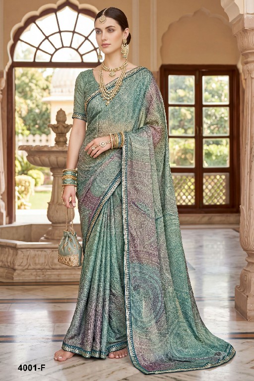 VALLABHI PRINTS RAMA VOL 4 WHOLESALE BRASSO ABSTRACT PRINT SAREES FOR WOMEN EXPORTER