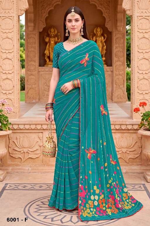 VALLABHI PRINTS SUHANI VOL 6 WHOLESALE WEIGHTLESS FABRIC FLORAL PRINT SAREES FOR WOMEN ONLINE