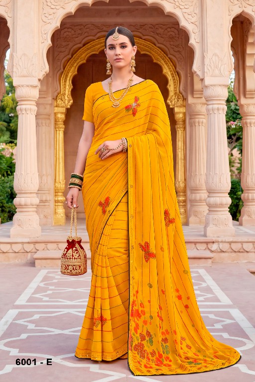 VALLABHI PRINTS SUHANI VOL 6 WHOLESALE WEIGHTLESS FABRIC FLORAL PRINT SAREES FOR WOMEN ONLINE