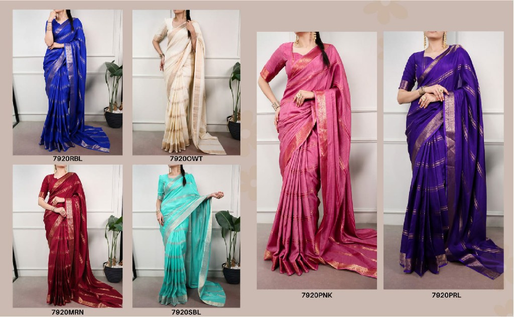 LNB D.NO 7920 WHOLESALE DOLA SILK BEAUTIFUL INDIAN SAREES FOR WOMEN ONLINE