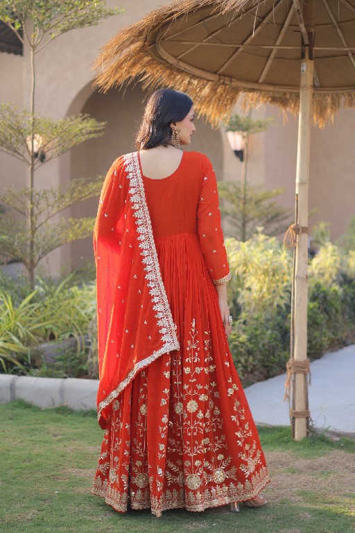 TEXTILEDEAL D.NO LW-9331 WHOLESALE READYMADE FAUX BLOOMING GEORGETTE DESIGNER GOWN WITH DUPATTA ONLINE