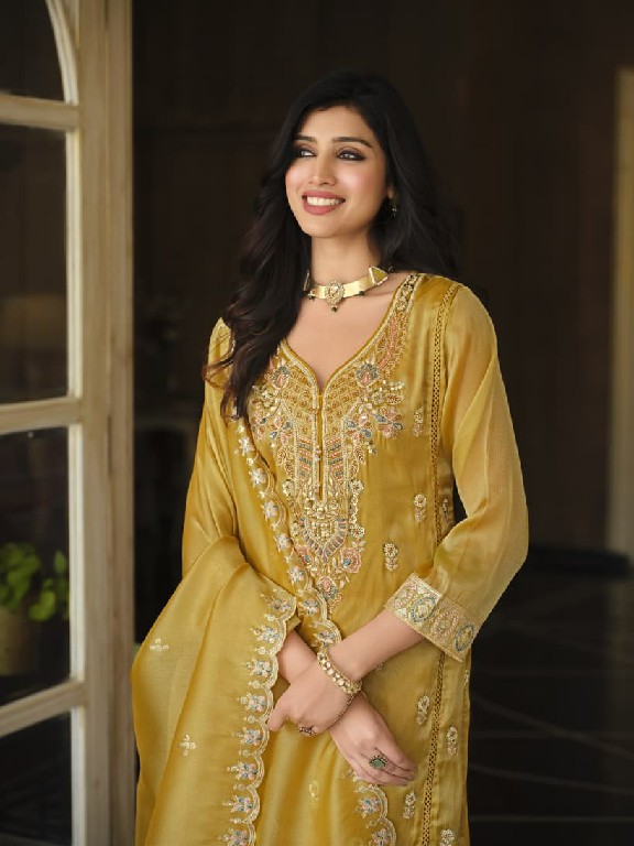 TEXTILEDEAL D.NO 50138 WHOLESALE READYMADE SIMER BITS WORK BIG SIZE FESTIVE WEAR 3 PCS SUITS EXPORTER
