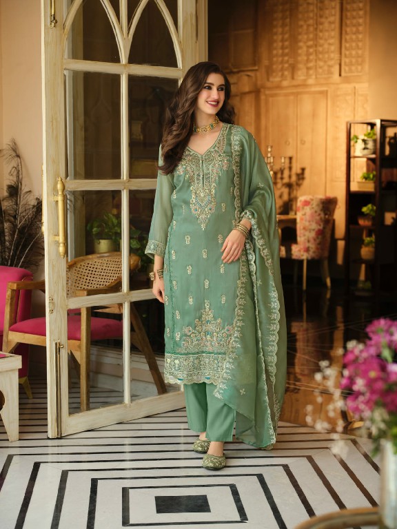 TEXTILEDEAL D.NO 50138 WHOLESALE READYMADE SIMER BITS WORK BIG SIZE ETHNIC WEAR 3 PCS SUITS SUPPLIER