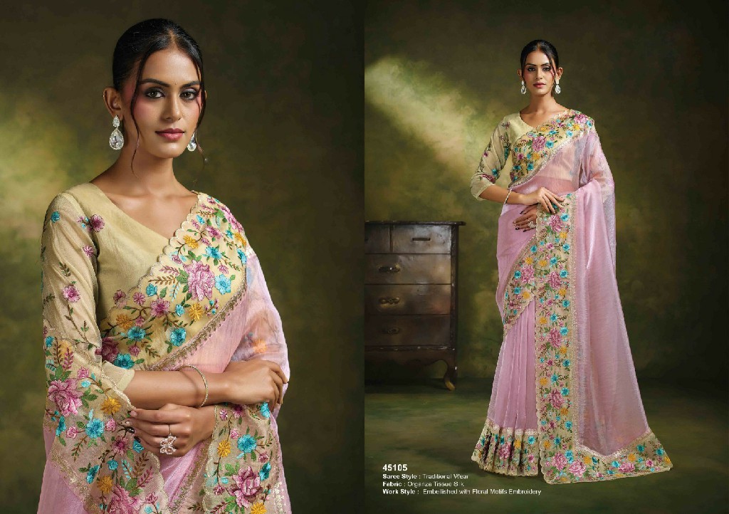 MAHOTSAV NORITA 45100 SAADGI WHOLESALE FESTIVE WEAR DESIGNER SAREES FOR WOMEN EXPORTER