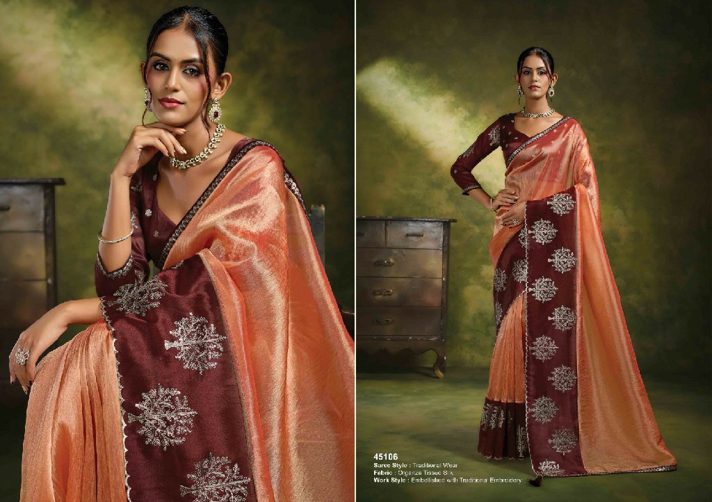 MAHOTSAV NORITA 45100 SAADGI WHOLESALE FESTIVE WEAR DESIGNER SAREES FOR WOMEN EXPORTER