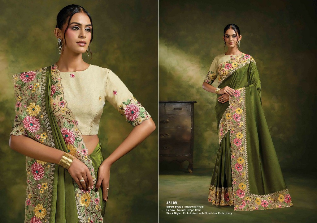 MAHOTSAV NORITA 45100 SAADGI WHOLESALE FESTIVE WEAR DESIGNER SAREES FOR WOMEN EXPORTER