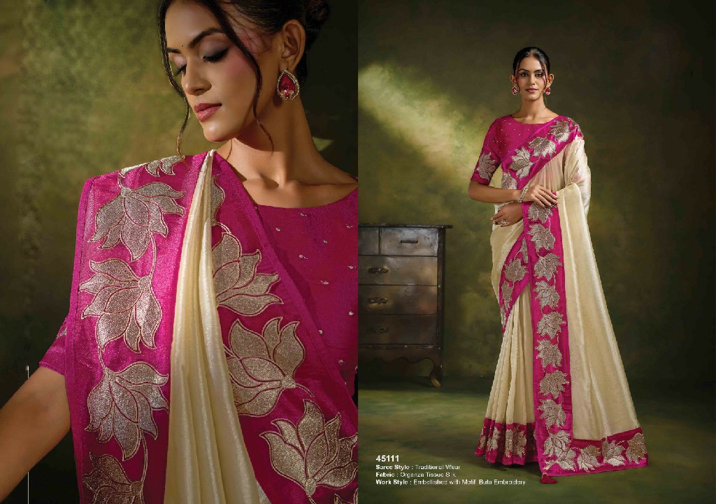 MAHOTSAV NORITA 45100 SAADGI WHOLESALE FESTIVE WEAR DESIGNER SAREES FOR WOMEN EXPORTER
