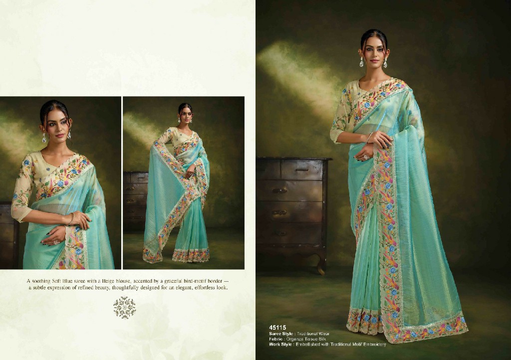 MAHOTSAV NORITA 45100 SAADGI WHOLESALE FESTIVE WEAR DESIGNER SAREES FOR WOMEN EXPORTER