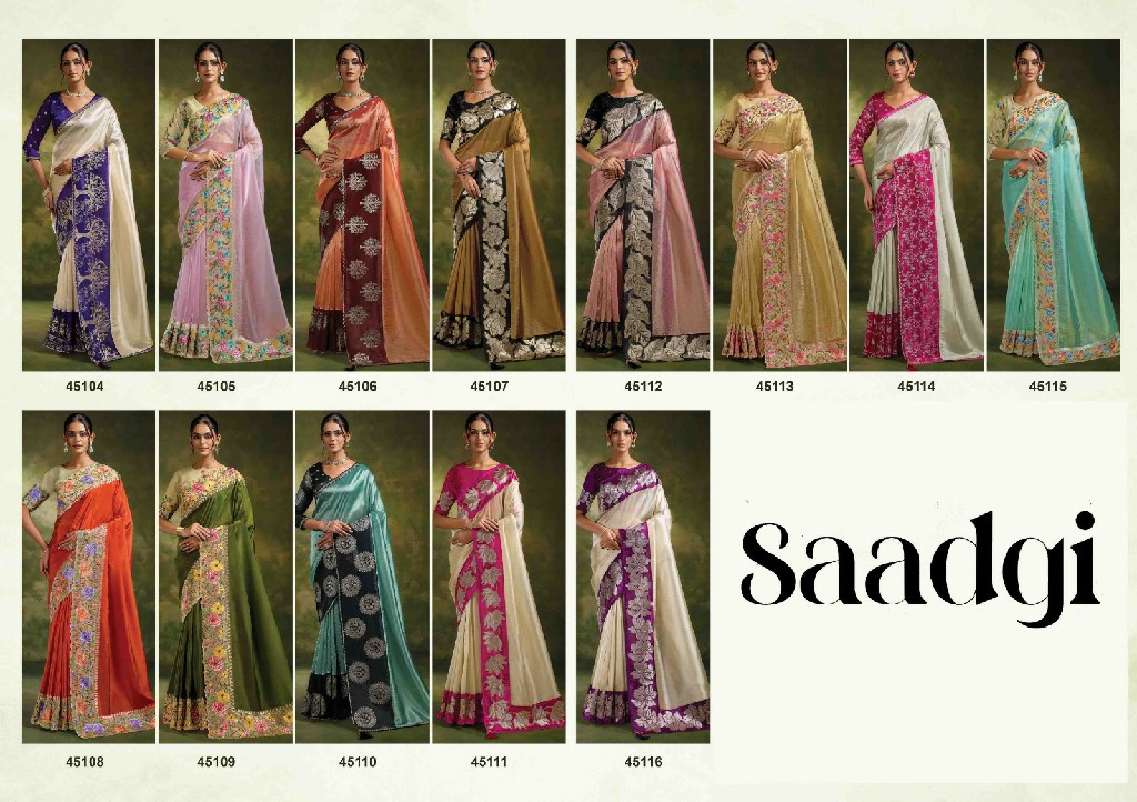 MAHOTSAV NORITA 45100 SAADGI WHOLESALE FESTIVE WEAR DESIGNER SAREES FOR WOMEN EXPORTER
