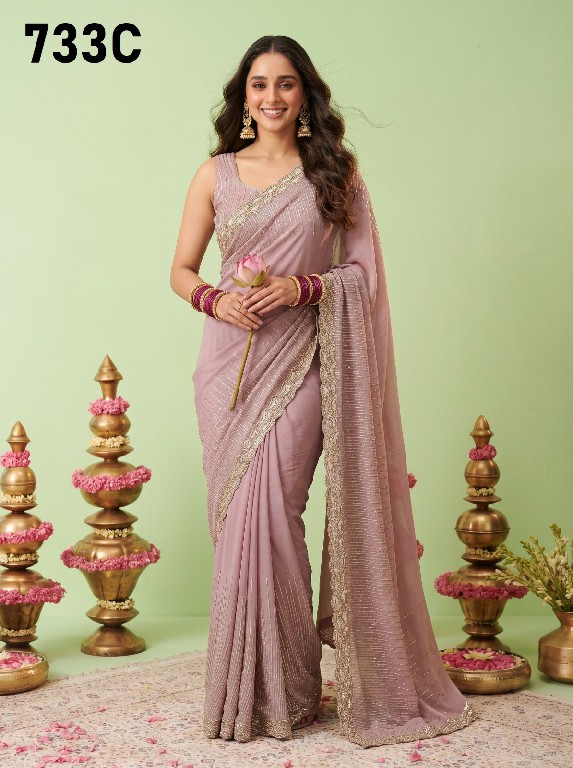 DURGA D.NO 733 COLOURS WHOLESALE BEAUTIFUL PARTY WEAR INDIAN SAREES FOR WOMEN SUPPLIER