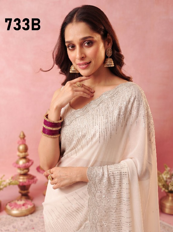 DURGA D.NO 733 COLOURS WHOLESALE BEAUTIFUL PARTY WEAR INDIAN SAREES FOR WOMEN SUPPLIER