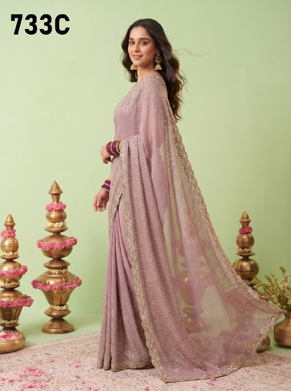 DURGA D.NO 733 COLOURS WHOLESALE BEAUTIFUL PARTY WEAR INDIAN SAREES FOR WOMEN SUPPLIER