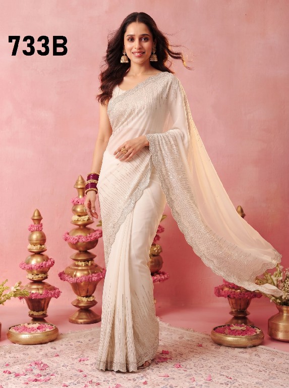 DURGA D.NO 733 COLOURS WHOLESALE BEAUTIFUL PARTY WEAR INDIAN SAREES FOR WOMEN SUPPLIER