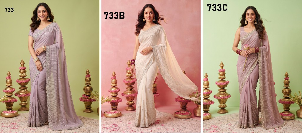DURGA D.NO 733 COLOURS WHOLESALE BEAUTIFUL PARTY WEAR INDIAN SAREES FOR WOMEN SUPPLIER