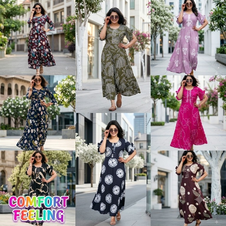 TEXTILEDEAL COMFORT FEELING WHOLESALE READYMADE RAYON STYLISH NIGHTY FOR WOMEN ONLINE