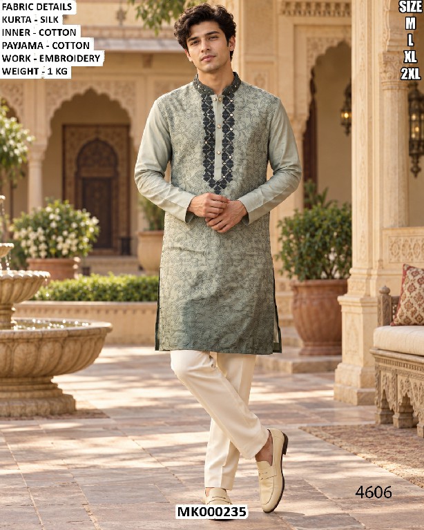 TEXTILEDEAL MK000235 WHOLESALE READYMADE PARTY WEAR KURTA PYJAMA FOR MEN ONLINE